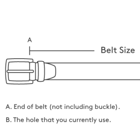 Genuine Leather Belt - Black - Size Large - Picture 4 of 6